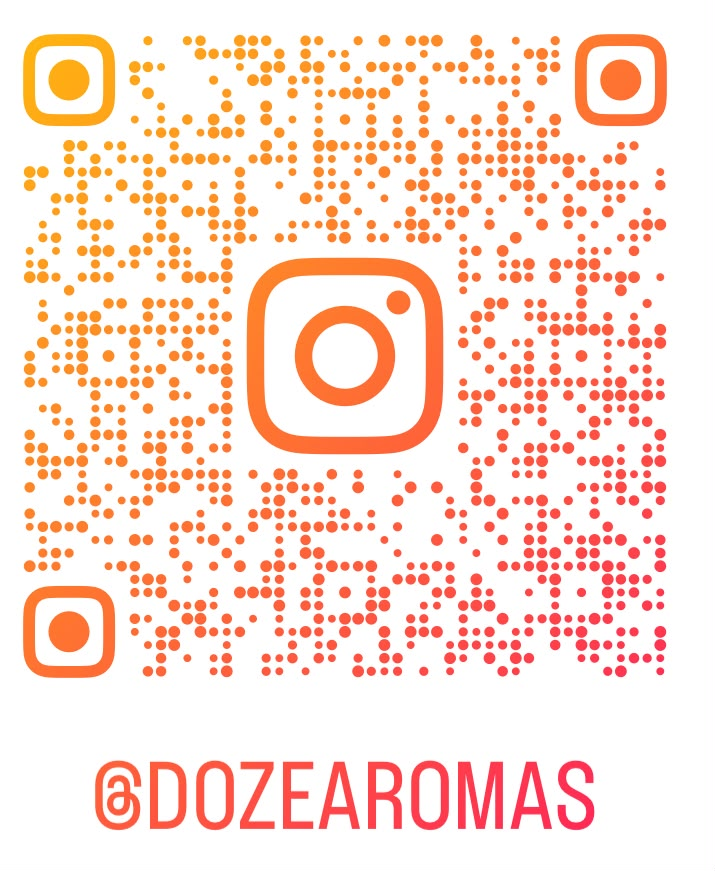 QR Code do Instagram @dozearomas