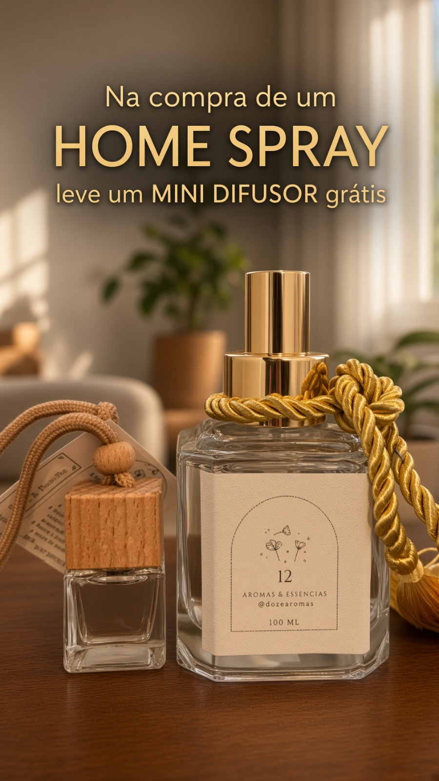 Promoção: na compra de um Home Spray, leve um Mini Difusor grátis